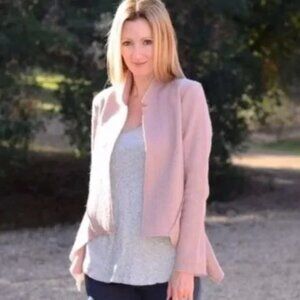 CAbi asymmetrical wool Valentina Jacket / Blazer